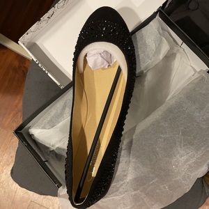 NEW Chinese Laundry Black Suede Flats, SZ 10